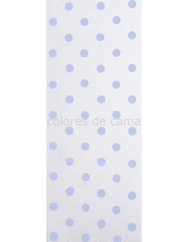 Saco nórdico Cremallera "Algodón y Pique"  Topos Azules