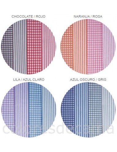 Funda de Cojín "VICHY "con Cremallera
