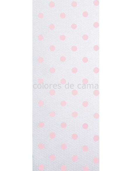 Funda nórdica "Algodón y Pique"  Topos Rosas - 3 Piezas