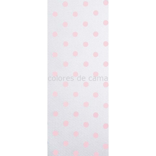 Funda nórdica "Algodón y Pique"  Topos Rosas - 2 Piezas 2