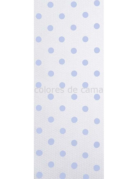 Funda nórdica "Algodón y Pique"  Topos Azules - 3 Piezas