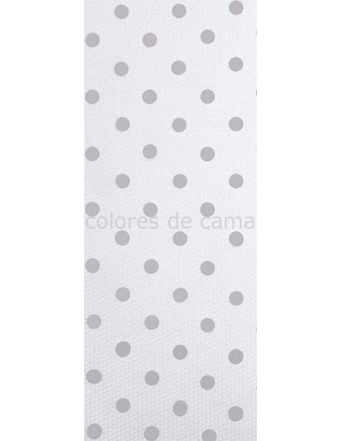 Funda nórdica "Algodón y Pique"  Topos Grises - 2 Piezas