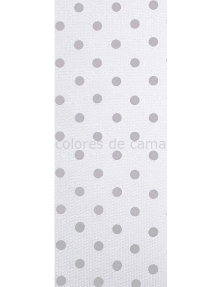 Funda nórdica "Algodón y Pique"  Topos Grises - 2 Piezas