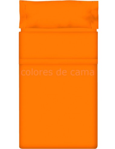 Juego de sábanas Lisas NARANJA - 3 Piezas