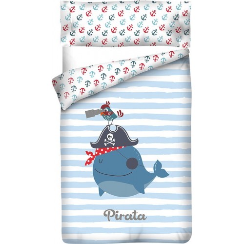 Funda nórdica Reversible "Algodón" Pirate - 2 Piezas