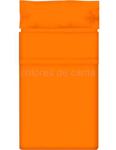 Juego de sábanas Lisas NARANJA - 2 Piezas