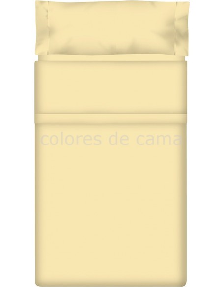 Juego de sábanas Lisas BEIGE - 2 Piezas