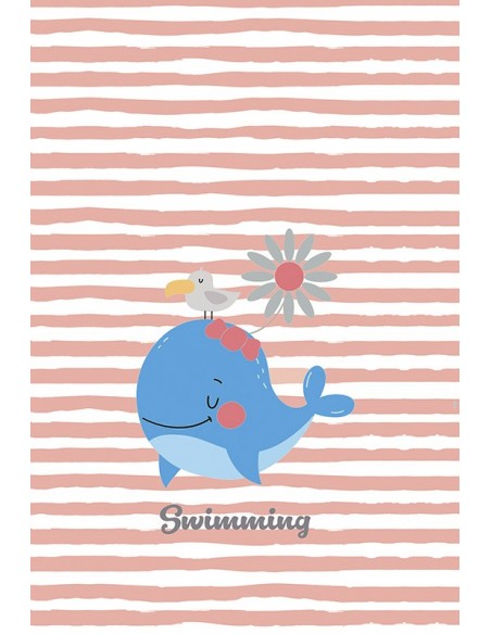 Funda nórdica Reversible "Algodón" Whale - 3 Piezas