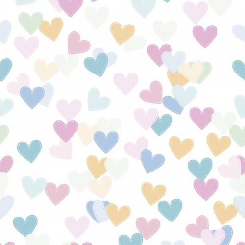 Funda nórdica "Algodón" Corazones - 3 Piezas 2