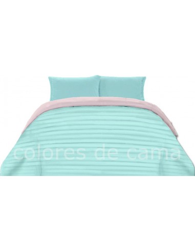 Colcha Copriletto Personalizada Bicolor - Medida:  80 x 165 cm (130 x 180 cm)