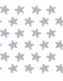 Funda nórdica Reversible "Algodón" Estrellas Blancas - Fondo Gris Luna - 3 Piezas