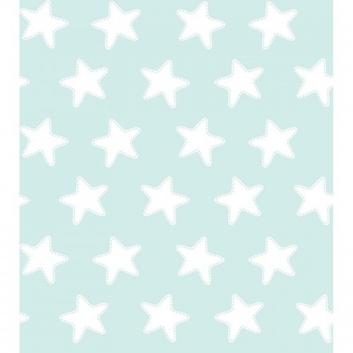 Funda de Cojín Cuadrante ESTRELLAS BLANCO-FONDO ESMERALDA- 50 x 50 cm - Con Cremallera