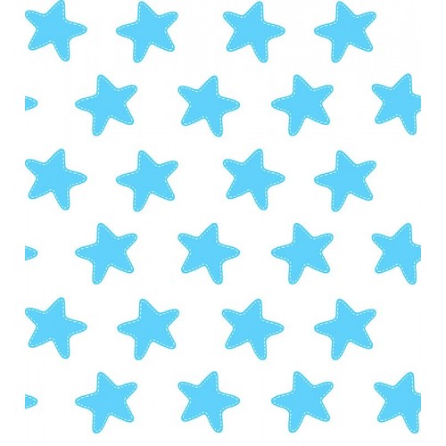 Saco nórdico Cremallera "Algodón" Estrellas Azul - Fondo Blanco 2