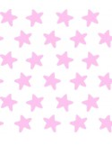 Funda nórdica Reversible "Algodón" Estrellas Blancas - Fondo Rosa - 2 Piezas