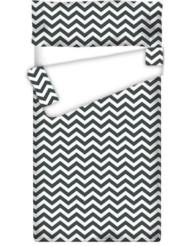 Saco nórdico Cremallera "Algodón" Zig Zag Marengo