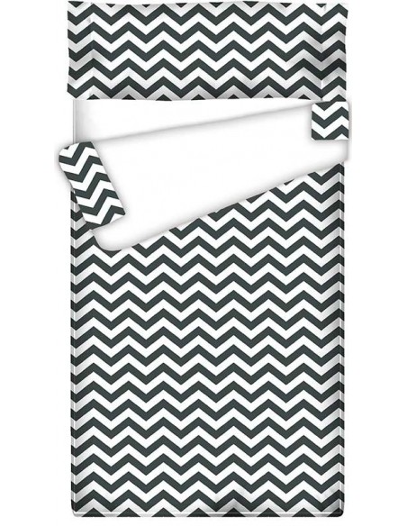 Saco nórdico Cremallera "Algodón" Zig Zag Marengo