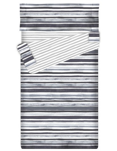 Saco nórdico TRACED GREY - Forma Especial- Medida: 130/108 x 200 x 11 cm - sin relleno
