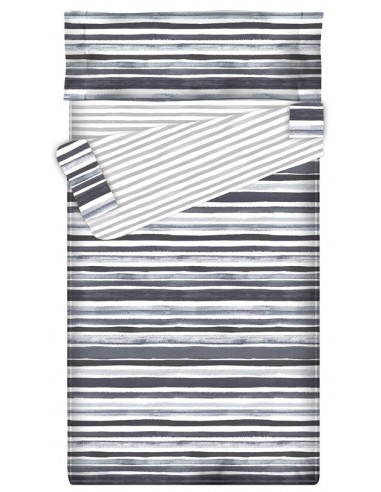 Saco nórdico Ajustable TRACED GREY - Forma Especial - 160 x 190 cm -  Sin Relleno