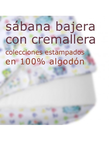 Sábana Bajera Con Cremallera para Saco Nórdico "Algodón" Estampados