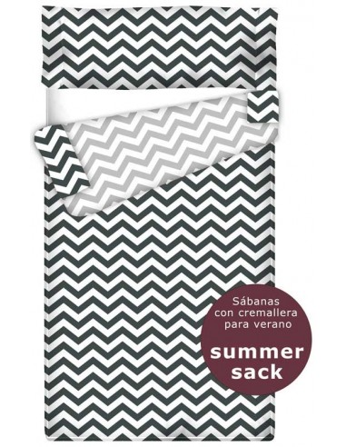 Summer Sack - Sábana con Cremallera "Algodón" Zig Zag Marengo