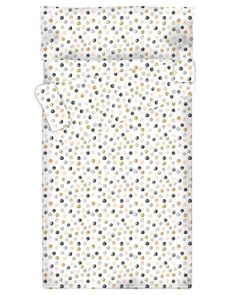 Saco nórdico Cremallera "Algodón" Nilo Black