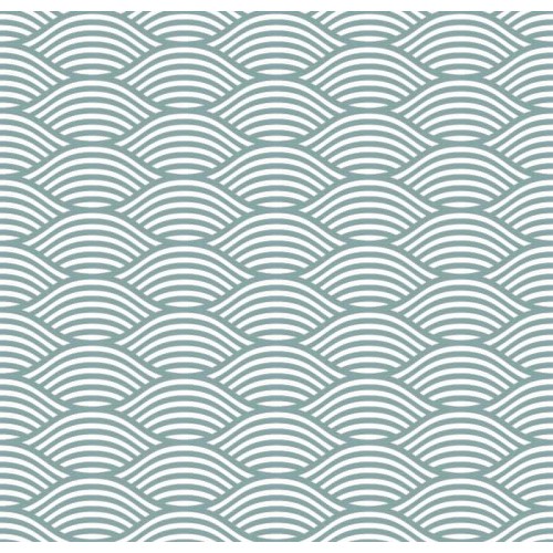 Saco nórdico Cremallera "Algodón" Greenish Waves 2