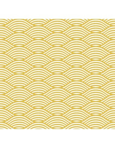 Saco nórdico Cremallera "Algodón" Dark Yellow Waves