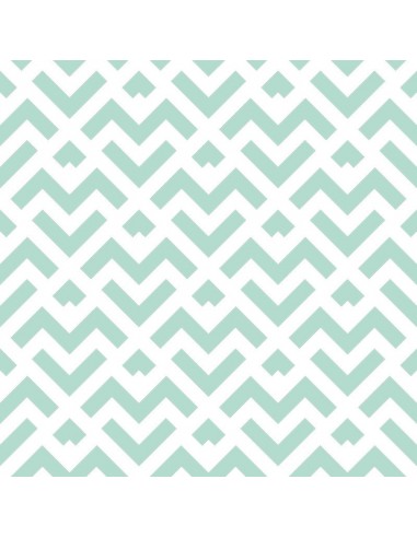 Saco nórdico Cremallera "Algodón" Mint Geometric