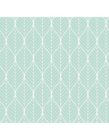 Saco nórdico Cremallera "Algodón" Mint Leaves