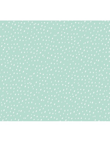 Saco nórdico Cremallera "Algodón" Mint Geometric