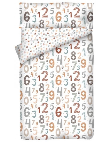 Funda nórdica "Algodón" Digits - 2 Piezas