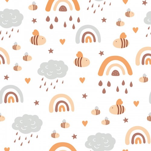 Juego de sábanas "Algodón" Bees - 3 Piezas 2