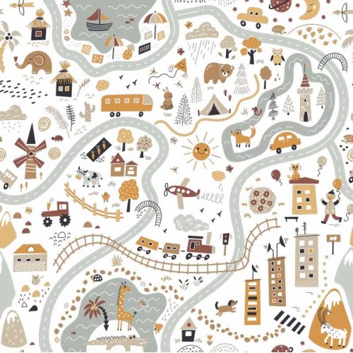 Funda nórdica "Algodón" Map - 2 Piezas 2
