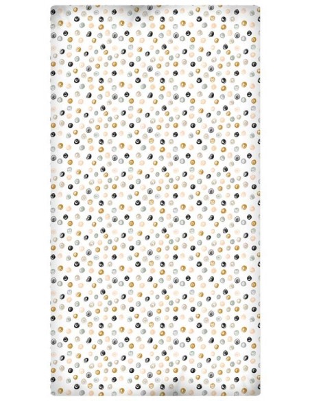 Sábana Bajera Estampada "Algodón" Nilo Black