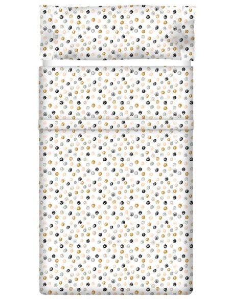 Juego de sábanas "Algodón" Nilo Black - 2 Piezas