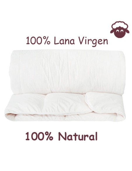 Almohada de lana virgen 100% natutal - pack 2 unidades
