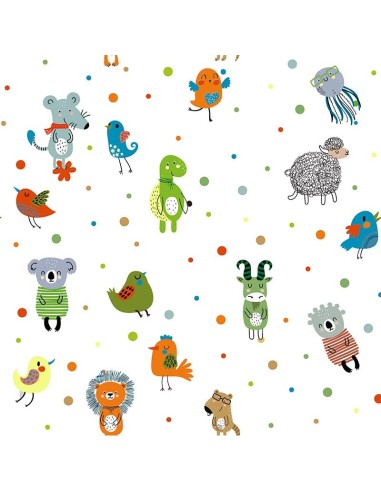 Funda de Cojín ZOO - 45 x 45 cm - Con Cremallera