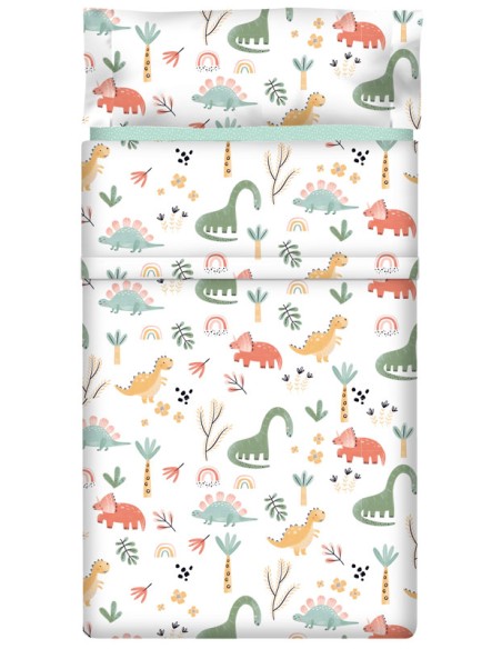 Juego de sábanas "Algodón" Jurassic - 2 Piezas