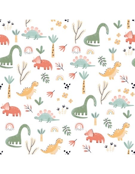 Sábana Bajera Estampada "Algodón" Jurassic