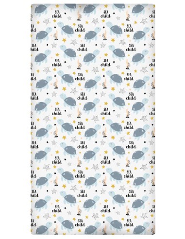 Sábana Bajera Estampada "Algodón" Turtles
