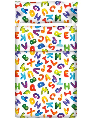 Juego de sábanas "Letters" - 2 Piezas