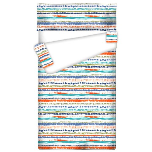Saco nórdico WATERCOLOR BLUE - Forma Especial- Medida: 140/120 x 205 x 15 cm - relleno 4 estaciones