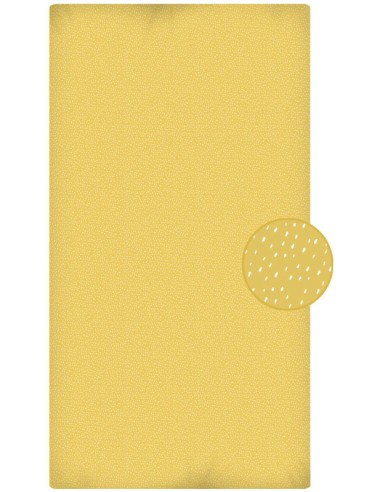 Sábana Bajera Estampada "Algodón" Dark Yellow Manhattan