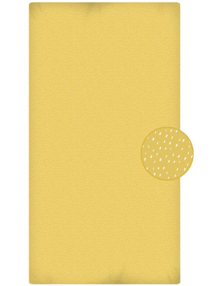 Sábana Bajera Estampada "Algodón" Dark Yellow Manhattan