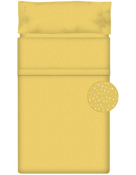 Juego de sábanas "Algodón" Dark Yellow Manhattan - 2 Piezas