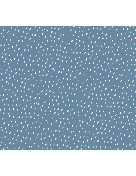 Juego de sábanas "Algodón" Steel Blue Manhattan - 2 Piezas