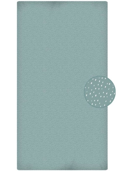 Sábana Bajera Estampada "Algodón" Greenish Manhattan