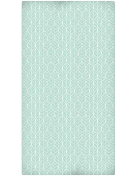 Sábana Bajera Estampada "Algodón" Mint Leaves