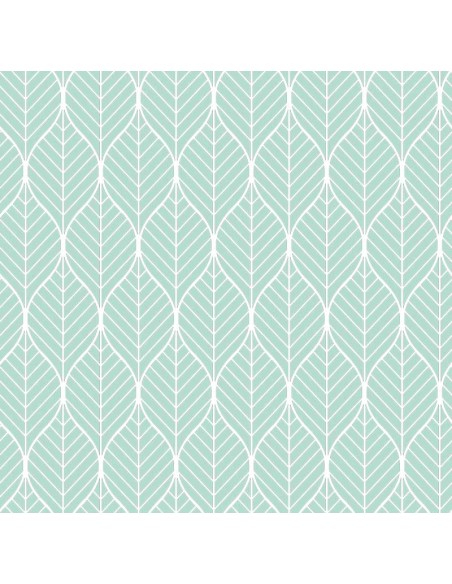 Sábana Bajera Estampada "Algodón" Mint Leaves