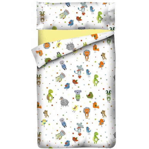 Funda nórdica ZOO- 2 Piezas - cama 80 x 160 cm